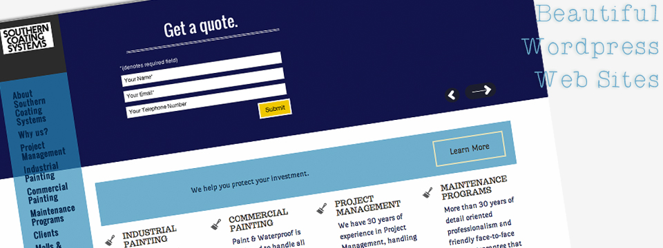 Commercial Painting Company Web Site Design